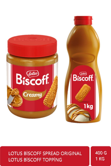 Lotus Biscoff Spread Original 400gr. + Lotus Biscoff Topping 1 Kg