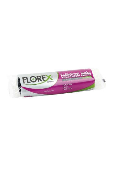 Florex Çöp Poşeti  Endüstriyel Jumbo Mavi 80x110 10' lu (375gr)