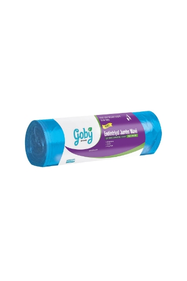 Goby Çöp Poşeti  Endüstriyel Jumbo Mavi 80x110 10' lu (375gr)