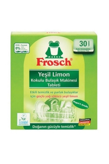 Frosch Bulaşık Makine Tableti 30 Lu Yeşil Limonlu