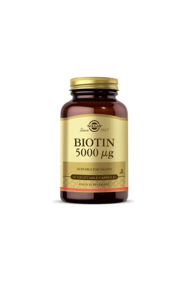 Solgar Biotin 5000 mcg 50 Kapsül