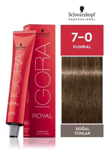 Schwarzkopf Igora Royal Doğal Tonlar 7-0 Kumral 60ml