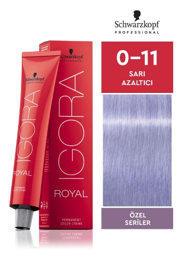 Schwarzkopf Igora Royal Özel Seriler 0-11 Sarı Azaltıcı Saç Boyası 60ml