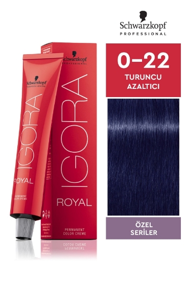 Schwarzkopf Igora Royal Özel Seriler 0-22 Turuncu Azaltıcı Saç Boyası 60ml