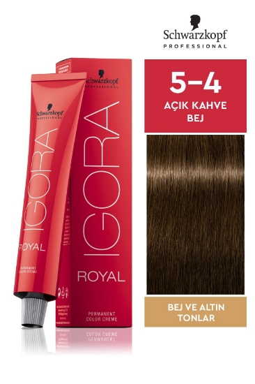 Schwarzkopf Igora Royal 5-4 Açık Kahve-bej Saç Boyası 60 ml