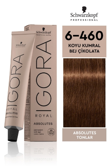 Schwarzkopf Royal Absolutes Tonlar 6-460 Koyu Kumral Bej Çikolata Saç Boyası 60 ml