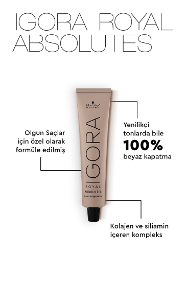 Schwarzkopf Igora Royal Absolutes Tonlar 7-10 Kumral Sandre Saç Boyası 60ml