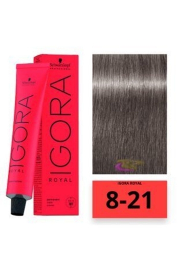 Schwarzkopf Igora Royal 8-21 Açık Kumral Küllü Yoğun Sandre Saç Boyası 60 ml