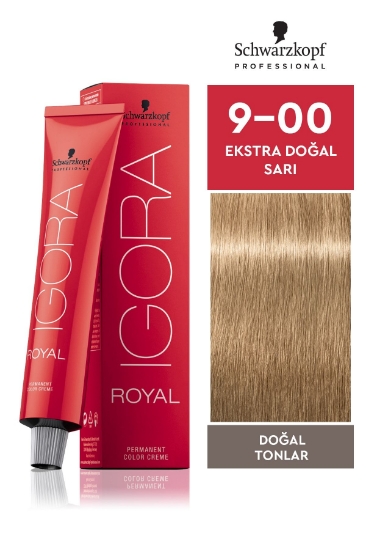 Schwarzkopf Igora Royal Doğal Tonlar 9-00 Ekstra Doğal Sarı Saç Boyası 60ml