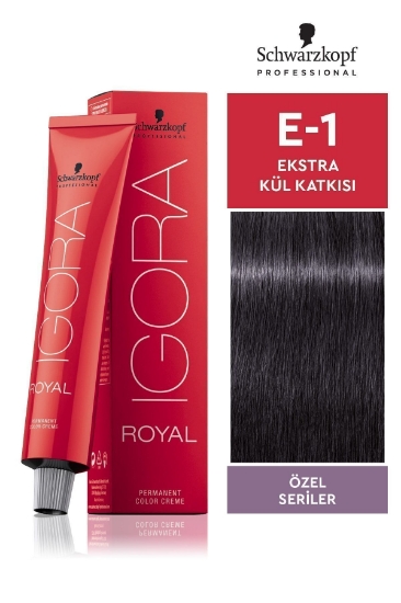 Schwarzkopf Royal Özel Seriler E-1 Ekstra Kül Katkısı Saç Boyası 60ml