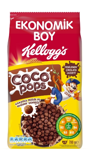 Kellogg's Coco Pops Çikolatalı Buğday ve Mısır Gevreği 700 Gr, Li