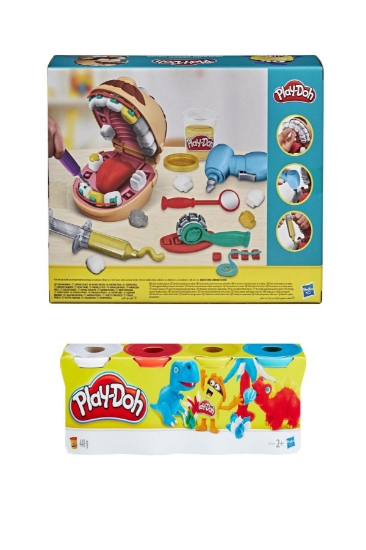 Play-Doh Dişçi Seti ve Play-Doh 4'lü Hamur