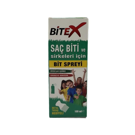 Bitex Saç Biti ve Sirkeleri İçin Bit Spreyi 100 ml - Metal Tarak 