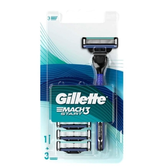 Gillette Mach 3 Start Tıraş Makinesi + 3 Yedek Bıçak Bluestar