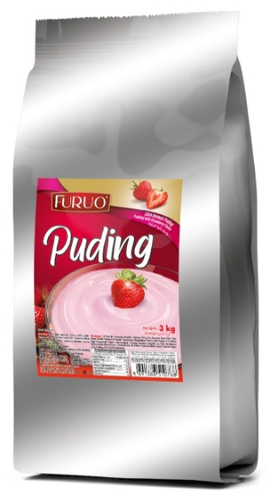 Furuo Çilek Aromalı Puding  3 Kg