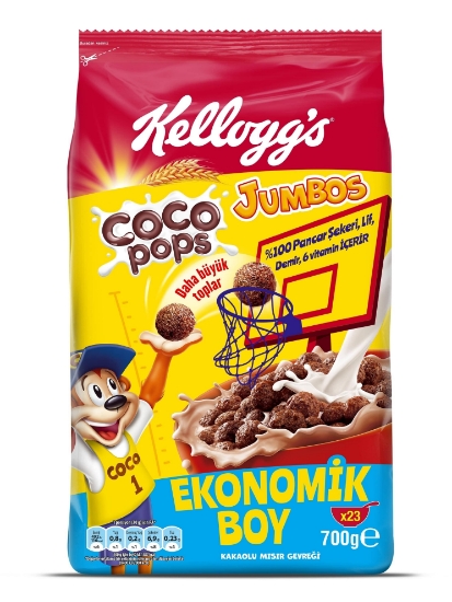 Kellogg's Coco Pops Jumbos Çikolatalı Buğday ve Mısır Gevreği 700