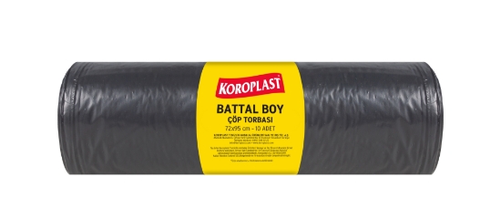 Koroplast Ofis İşyeri için Battal Boy Çöp Torbası 72*95cm 10'lu