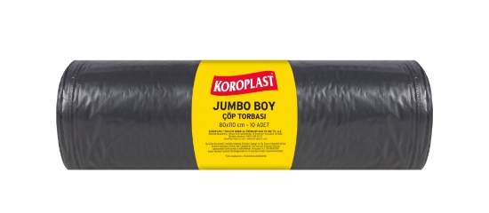 Koroplast Ofis İşyeri için Jumbo Boy Çöp Torbası 80*110cm 10'lu