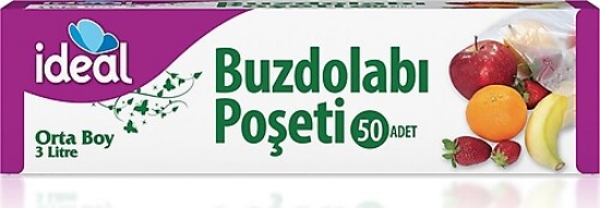 İdeal Buzdolabı Poşeti Orta Boy 100'lü