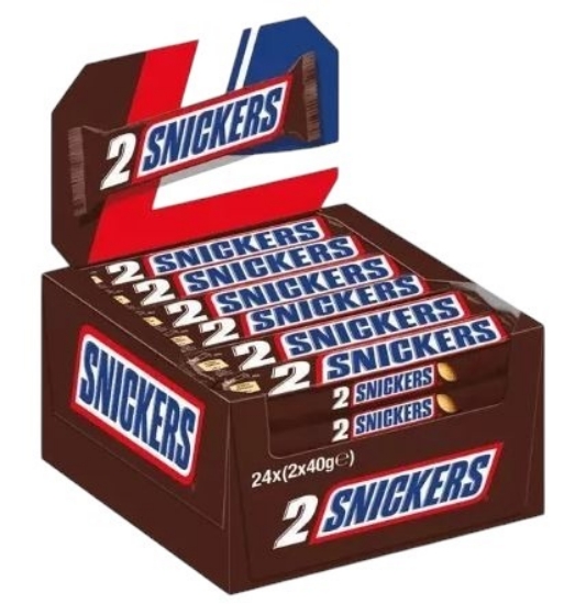 Snickers Bar Çikolata 2 li 80 gr 24 'lü Paket