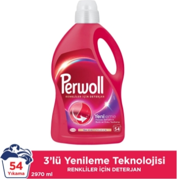 Perwoll Geliştirilmiş Renkli Sıvı Çamaşır Deterjanı 2970 ml