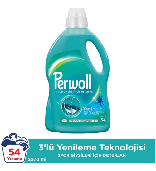 Perwoll Spor Giysiler Için Sıvı Bakım Deterjanı 2970 ml