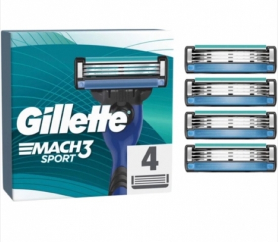 Gillette MACH 3 SPORT 4LÜ YEDEK