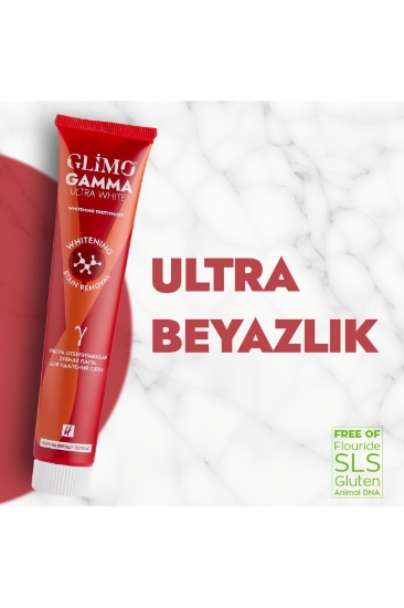 Glimo Gama Ultra White Beyazlatıcı Diş Macunu 75 ml