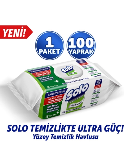 Solo Temizlikte Ultra Güç Sedir Ağacı Yasemin Esintisi Yüzey Temizlik Havlusu 100 Yaprak