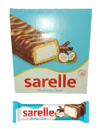 Sarelle Hindistan Cevizli Gofret 33gr 20li Paket