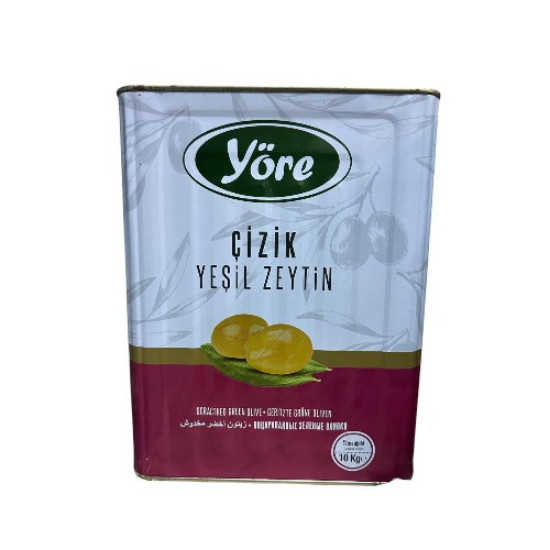 Yöre Edremit Çizik Yeşil Zeytin 10Kg (261-290)-Lüks