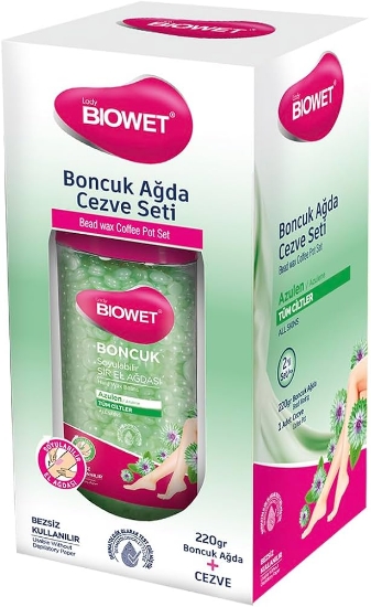 Biowet Boncuk Sir El Ağdası Kutu Cezve Set - Azulen - 220 Gr