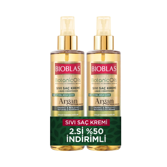 Bioblas Botonic Oils Argan Sıvı Saç Kremi 200 ml 2.si %50 İndirimli