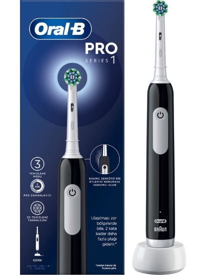 Oral-B PRO1 D305 SİYAH Şarjlı Diş Fırçası