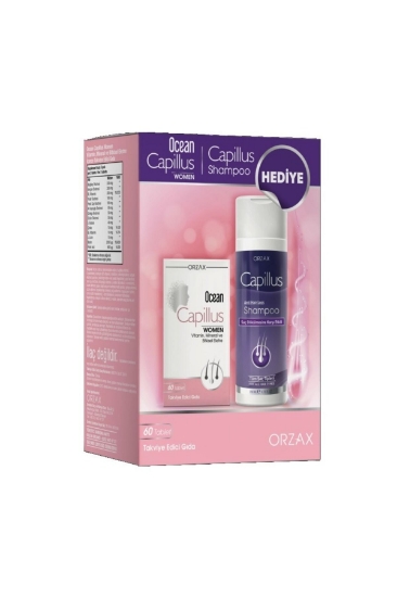 Ocean Capillus Women 60 Tablet + Capillus Şampuan 200 ml Hediyeli