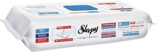 Sleepy Easy Clean Çamaşır Suyu Katkılı Mopa Uyumlu Yer Temizlik Havlusu 50 Yaprak