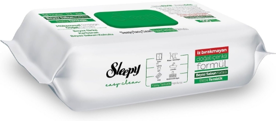 Sleepy Easy Clean Beyaz Sabun Katkılı Yüzey Temizlik Havlusu, 100 Yaprak