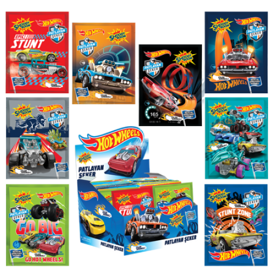 Hleks Hotwheels  Patlayan Şeker 4gr 40lı