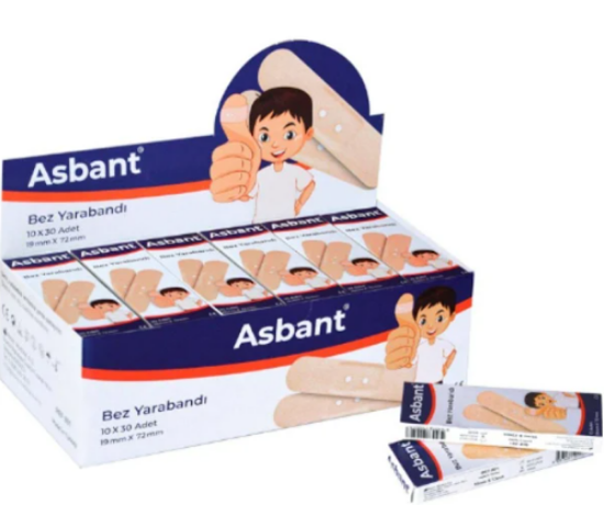 Asbant Yara Bandı 10'lu 30 Paket