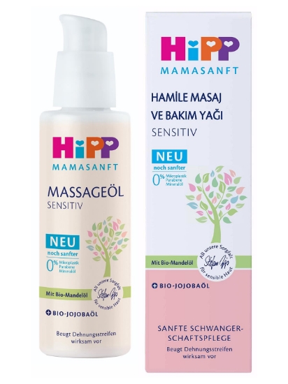 Hipp Mamasanft Hamile Masaj ve Bakım Yağı Sensitiv 100 Ml