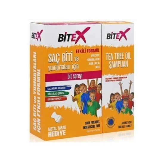 Denizpharma Bitex Bit Spreyi 100 Ml + Şampuan 150 Ml + Bit Tarağı Hediyeli