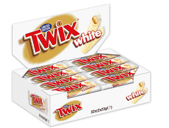 Twix White Beyaz Çikolata Kaplı Karamel & Bisküvi 46 Gr 32'li Paket