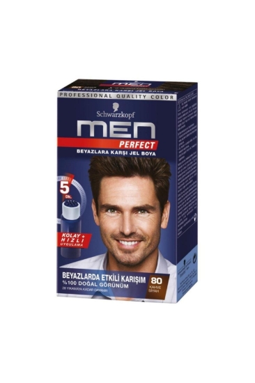 Schwarzkopf Men Perfect Saç Boyası 80 - Kahve Siyah