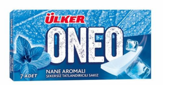 Ülker Oneo Slims Nane Aromalı Şekersiz Sakız 14 Gr 27'li Paket