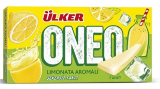 Ülker Oneo Slims Limonata Aromalı Şekersiz Sakız 14 Gr 27'li Paket