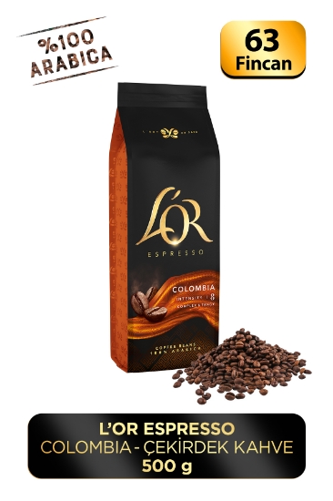 L'OR ESPRESSO COLOMBIA ÇEKİRDEK KAHVE 500GR