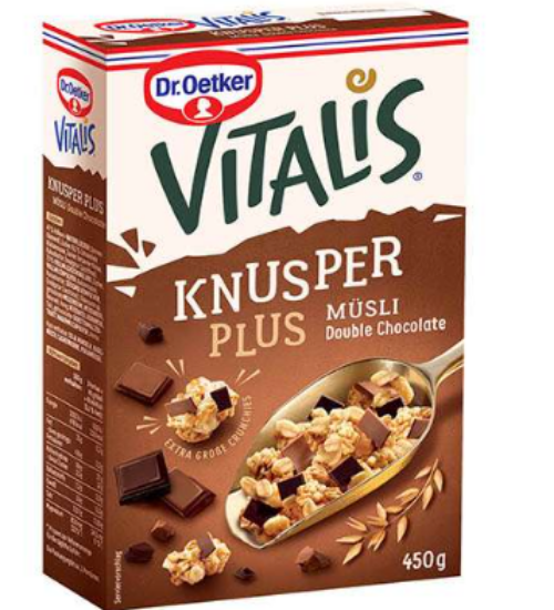 Dr. Oetker Vitalis Sütlü Bitter Çikolatalı Müsli 450 gr