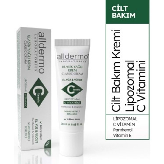 Alldermo Klasik Yağlı - C Vitaminli Tüp Krem  20 ml