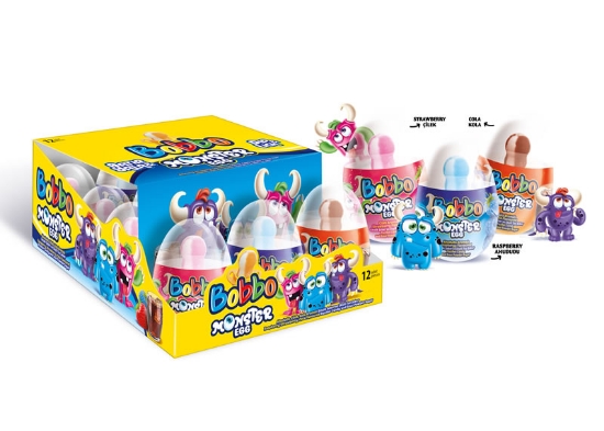 Bobbo Monster Egg Lolıpop Şeker 32 Gr