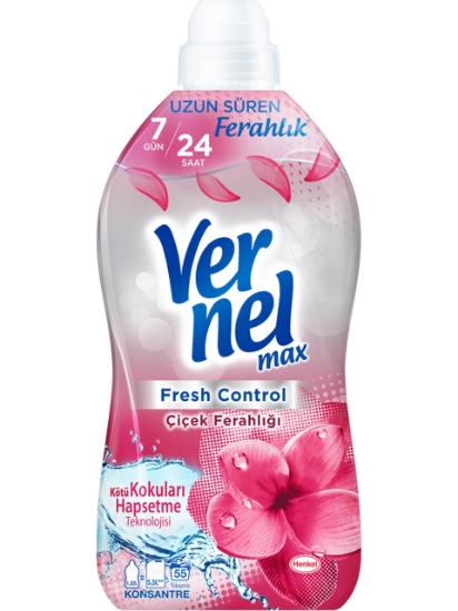 Vernel Max Konsantre Çamaşır Yumuşatıcısı 1320ML (55 Yıkama) Çiçek Ferahlığı